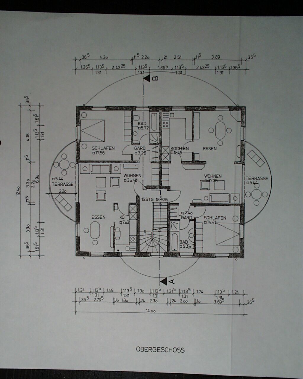 Mietshaus Grundriss 1. OG 797 KB
